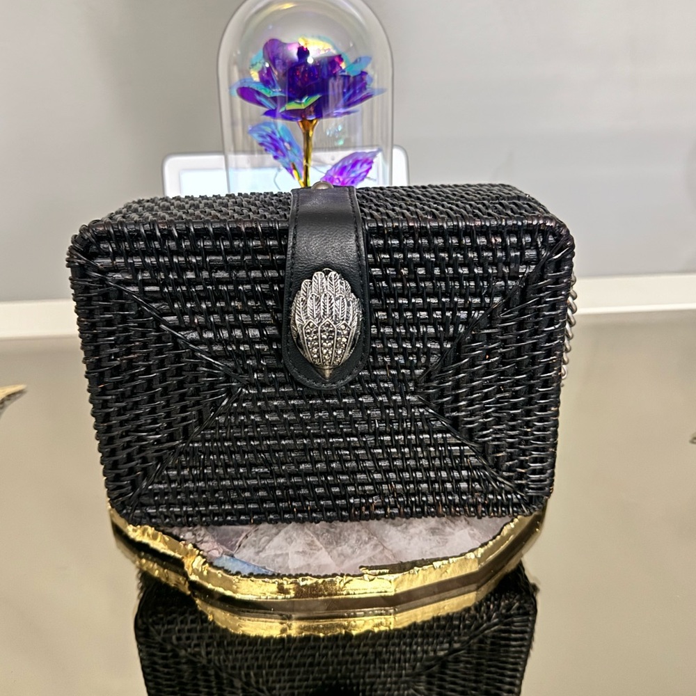 NWOT Kurt Geiger Wicker Crossbody RARE